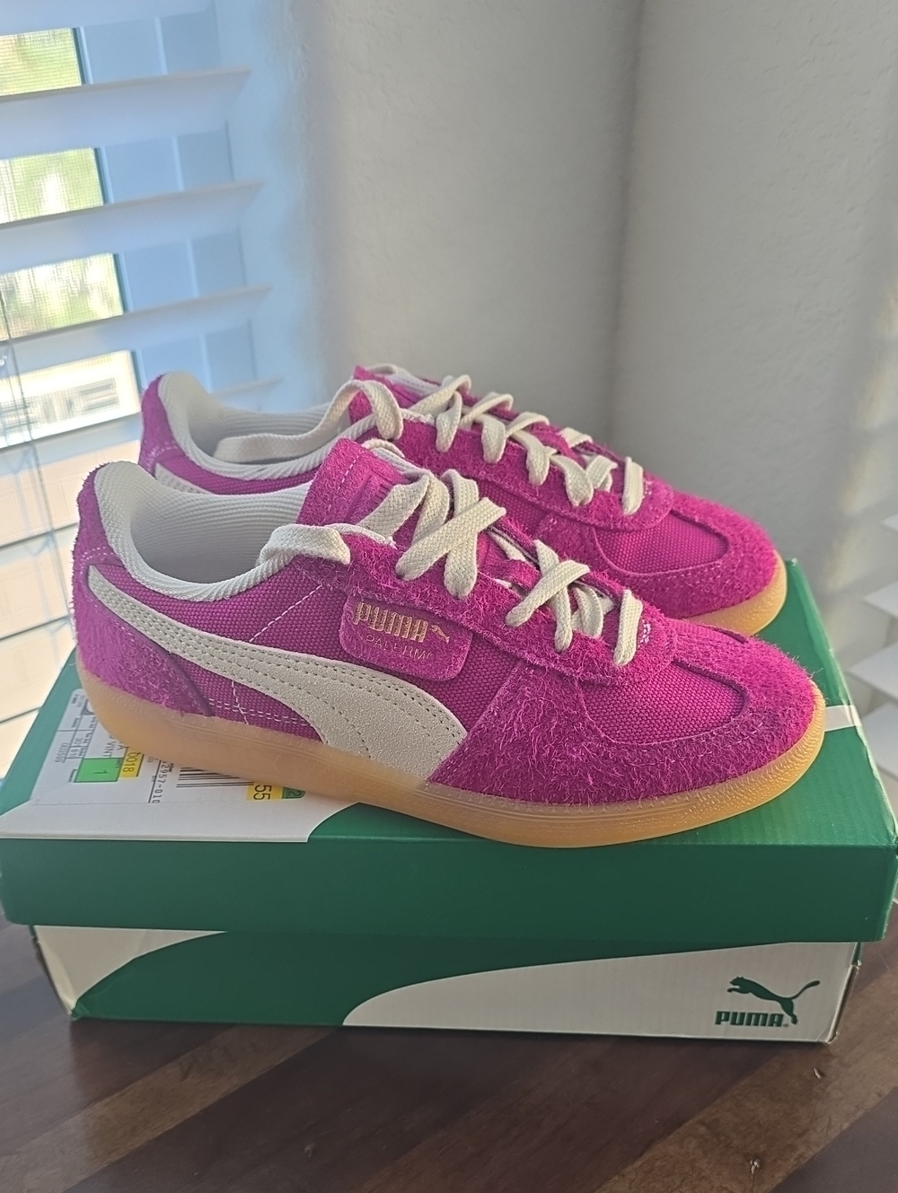 Puma Pink Suede with Cream Formstrip